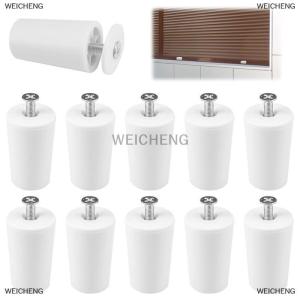 [COD] WEICHENG 8pcs White Plastic Stoppers Smooth Compact Roller Shutter Repair Curtains Accessories Window Stopper Parts