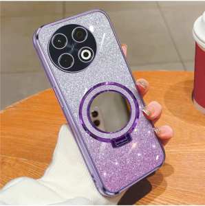 Soft Case Tecno Spark 30 Pro 4G Luxury Gliter Premium TPU Ring Holder Mirror