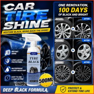 Tire Foam Cleaner Spray 500mlWaterproofLong-Lasting Tire Polish for Anti-Aging & Moisturizing