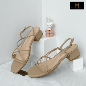 Nicholas Edison Heel Sakura Sandal Hak Tahu Strappy Terbaru