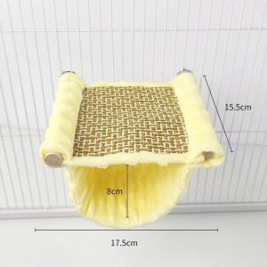 CANICECA Summer Parrot Hammock Breathable Double-layered Bird Sleeping Nest Hanging Type Budgie Hammock Cage Decor