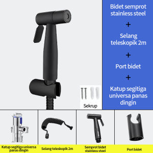 Jet Shower Stainless Steel Dual Fungsi Toilet Spray Gun Bidet Spray Gun
