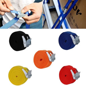 0duw 1 ~ 4เมตร250กิโลกรัมสายรัดวงแหวนผูกลงเชือกเข็มขัดรัดสินค้าสังกะสีหัวเข็มขัดอัลลอยสายรัดยืดหยุ่นเข็มขัดวัตถุหนักเครื่องมือย้ายบ้าน Parper กล่องคงที่