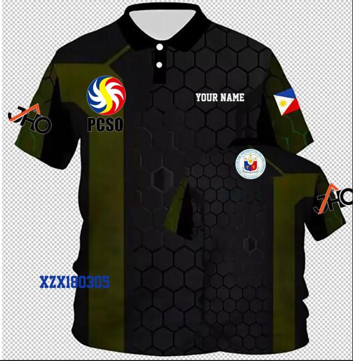 Philippine Charity Sweepstakes Office Pcso 3d Polo Shirt Free Online Customization Of Name Logo 0371