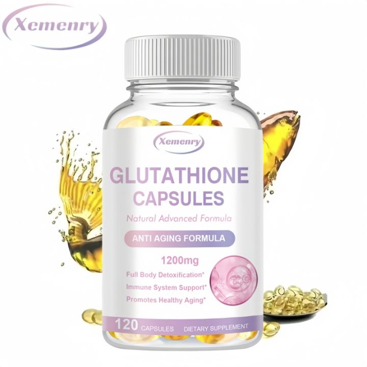 xemenry glutathione Xemenry Glutathione 1200mg- Kesehatan Otak, Anti Penuaan, Pengurangan Kerut  120 Kapsul