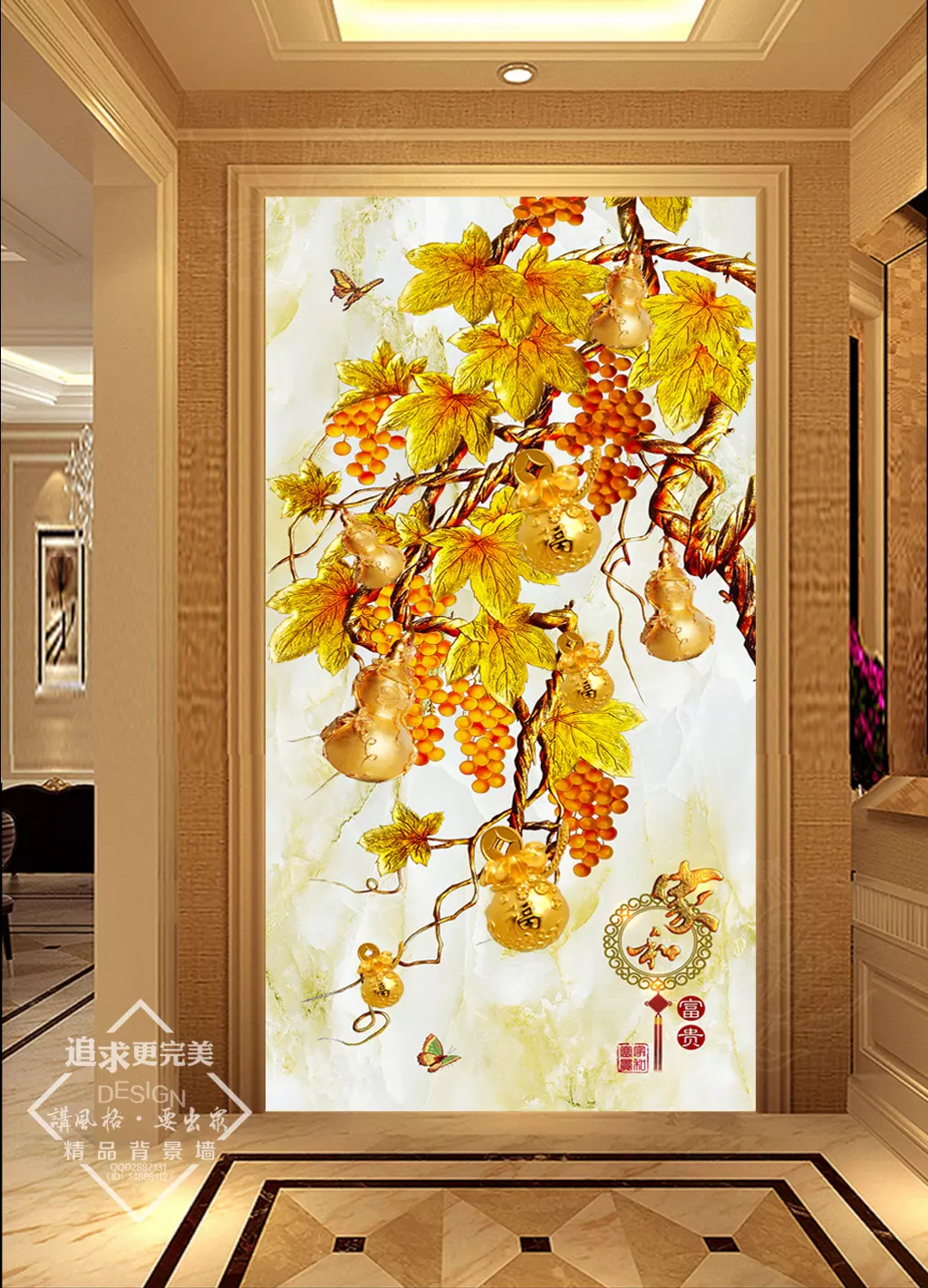 Làm thế nào để treo tranh dán tường phong thủy Bầu Tài Lộc đúng cách để thu hút tài lộc?