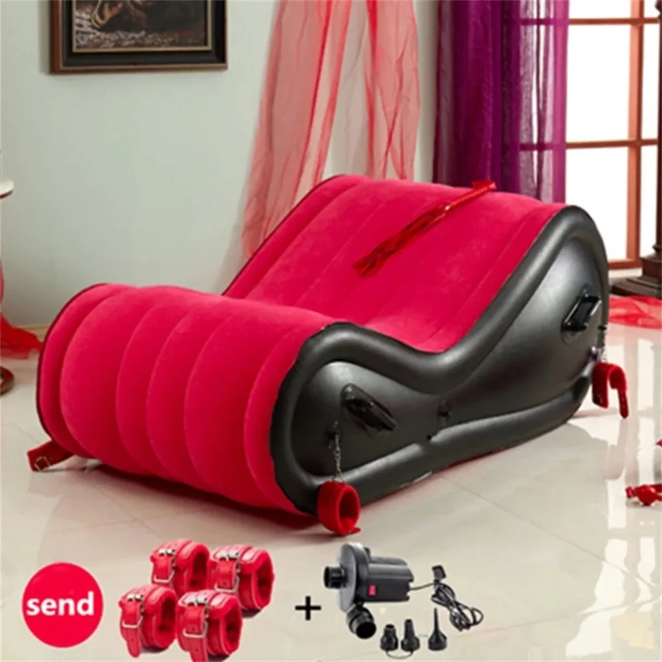 Couple Games Inflatable Sex Sofa Bed Chaise Living Room Furniture Tantra  Sofa Electric Air Pump Rocking Seat Bdsm Toy Love Chair | Lazada PH