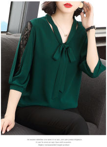 Womens Chiffon Shirt Fashion Elegant Plus Size Top Short Sleeve Shirt