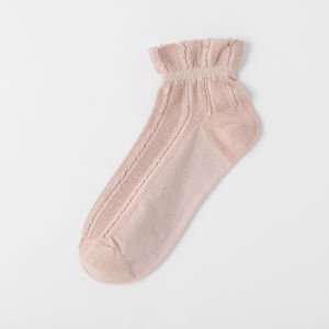 CEEKEY ถุงเท้าผู้หญิงฤดูใบไม้ผลิฤดูร้อนถุงเท้าผ้าฝ้ายบาง ๆ ตาข่ายถุงเท้าเด็กหญิงเรือ ถุงเท้าลำลองฤดูร้อน