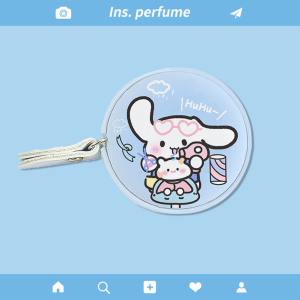 *DEC DEALS* INS Cute Cartoon Portable Macaron Colour PU Leather Round Shape 1.5M Measuring Tape Retractable Pita Ukur