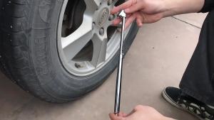 Car Tire Stainless Steel Tire Pressure Gauge Large Vehicle Metal Tire Pressure Pen Detector High Precision Pressure Pen for Car Use