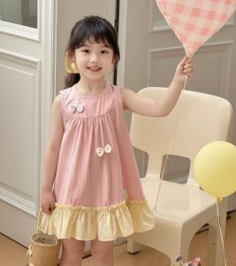 +LITTLE MUSHROOMS+ GIRL KIDS TODDLER COTTON SMOCKED DRESS | PRETTY ELEGANT | FLORAL FLOWERS ELSA RIBBON SWEET FROZEN ||