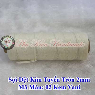 Sợi dệt kim tuyến tròn 2mm (màu 01-49)