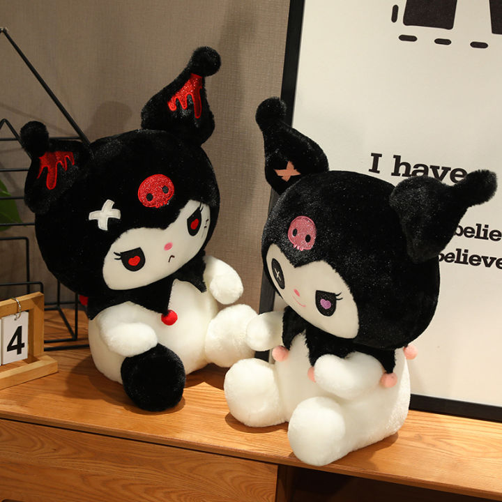 Jojo Castle Gothic Style Kuromi Plush Toy Dark Series Stuffed Anime Plushies 40 50 60 80cm