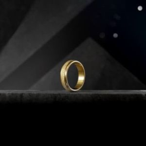 Emrys Simple Ring Sand Collection Real Titanium Anti Karat Cincin Titanium Pria Wanita