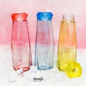 Chai bình thuỷ tinh đựng nước hình dáng kim cương Diamond Shape dung tích 420ml KN-D075