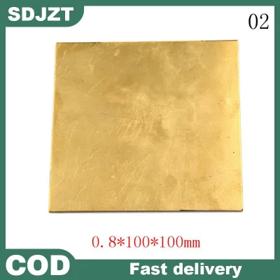 【SDJZT Tools】 Đồng thau kim loại tấm mỏng lá tấm dày 0.5mm 0.8mm 1mm 2mm 100x100mm Bộ phận tự làm