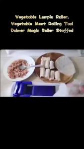 Lumpia Roller Sushi Maker Tool – Manual Rolling Machine for Lumpia Dolma Cabbage & Grape Leaves