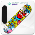 Ván Trượt Skateboard SKYPIEA - Kích Thước 80x20x10cm, Mặt Nhám, Gỗ Ép Cao Cấp 7 Lớp, Phù Hợp Mọi Lứa Tuổi. 