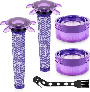 Upgraded V8 Filter Replacement Kit Compatible with V8 SV25 / V8 Animal Extra 405901-01 / V7 SV37 Cordless Vacuum Replaces Parts # 965661-05 & # 967478-05