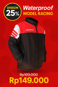 Jaket Honda Racing Pria – Waterproof & Sporty Look