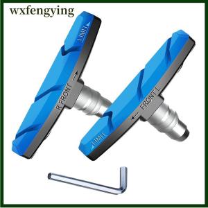 wxfengying ผ้าเบรกจักรยานแบบเงียบทนทาน1คู่แผ่นรองเบรกสำหรับขี่รองเท้าแผ่นยางกันกระแทกติดทนนาน