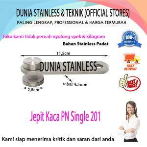 Jepit kaca single 201/ jepitan kaca