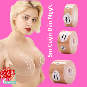 [Rộng 2.5cm - Dài 5m] Cuộn Băng Dán Thể Thao Bảo Vệ Vòng 1 Cuộn Băng Dán Nâng Ngực 5 Mét - Có Thể Tạo Nhiều Kiểu Đa Dụng Cho Nữ dododios