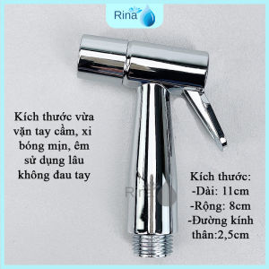 Bộ Vòi Xịt Vệ Sinh Xi Inox Tăng Áp Cao Cấp RINA VX051