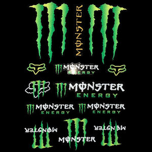 Motorcycle Reflective Styling Monster Energy Stickers and Decorative Decals Waterproof Outdoor Stickers/Block Scratch Stickers