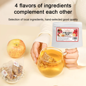 Apple Hawthorn Tea Bags Slimming Fruit Tea Sweet and Sour Bag Detox Fat Burning Herbal Tea Fast Shipping