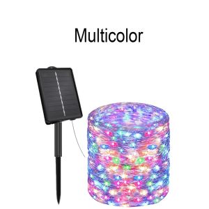 Dây Đèn Led Năng Lượng Mặt Trời 8 Chế Độ Có Nút Cảm Ứng Chống Nước Trang Trí Sân Vườn/Giáng Sinh