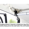 Expandable Car Hanger Clothes Gantungan Baju Jas Mobil Car Rod Bar Hanger Clothes Hanger Universal. 