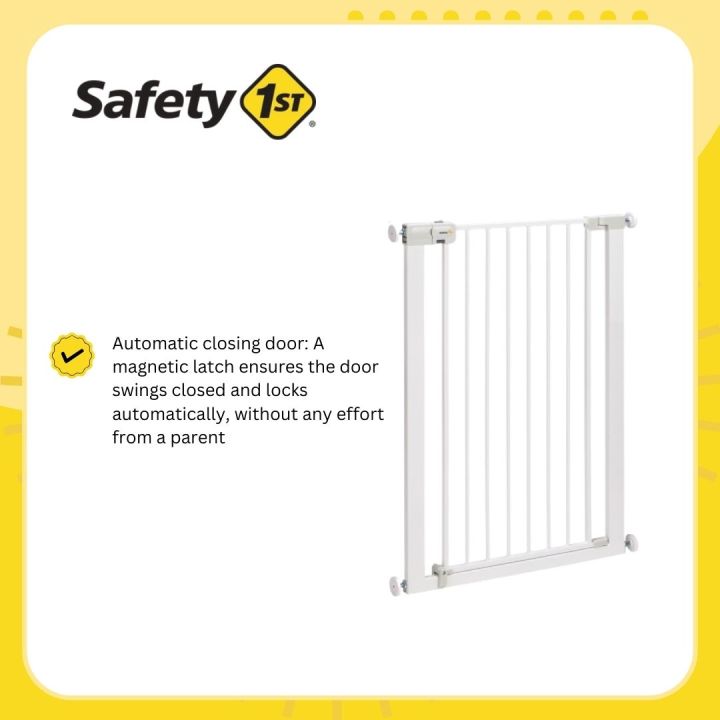 Safety 1st Easy Install AutoClose Baby Safety Gate (Extra Tall), Pet