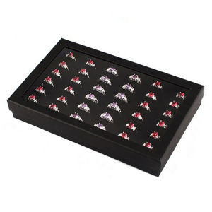 baoda Christmas Gift Earring Case Display 36 Slots Jewelry Organizer Tray Ring Box Storage Fashion