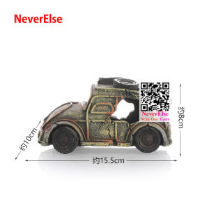 New Aquarium Fish Tank Car Resin Landscape Decoration Aquarium Craft Creative Ornament Simulation Car Ship Landscape Bus Landscape Resin Fish and Shrimp 3style Car shape Decoration Ornament Waterscape Artificial