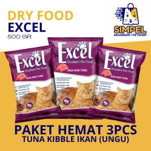 Pakan kucing Excel PAKET HEMAT 3 PCS - Makanan Kucing Kering