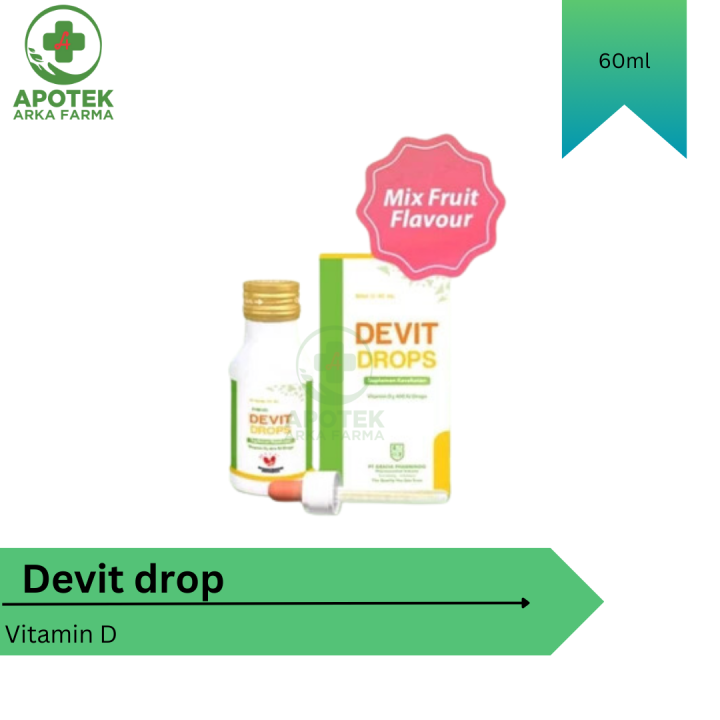 Devit drop vitamin D for baby 0 - 2 tahun.