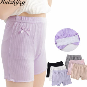 Ruizhijzg Plus Size Kids Modal Cotton Anti-Exposure Design Safety Pants Summer Childrens Girls Teenage Thin Short Leggings Inner Wear Shorts Three-point Underpants