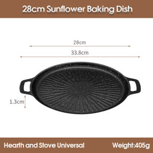 Camping Grill Pan Korea Griddle Grill Pan Outdoor Camping BBQ Stove Korean Non-Stick Roasting Grill Plate Frying Pan Outdoor Barbecue Cooker BBQ Grill Pan for Induction Stove for Ceramic Cooker