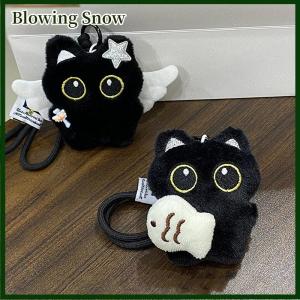 Blowing จี้ตุ๊กตาแมวตาโตน่ารักกระเป๋าเป้สะพายหลังเด็กผู้หญิงจี้ตุ๊กตากระเป๋าคู่พวงกุญแจโทรศัพท์เสน่ห์เครื่องประดับจี้