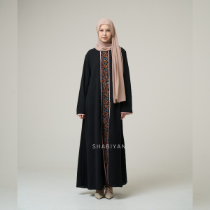 SHABIYAN-631 Gamis Dress Korean Style Motif Terbaru