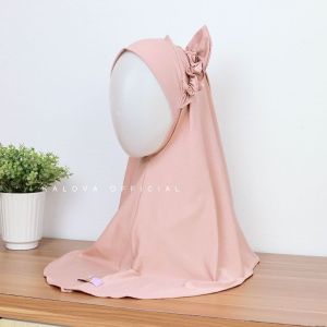 Jilbab Instan Anak Perempuan Pita Lucu Hijab Tali Ruffle Hilya