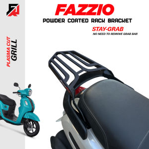 FAZZIO STAY GRAB YAMAHA TOP BOX BRACKET / MOTORCYCLE ACCESSORIES / HEAVY DUTY / LIFE TIME WARRANTY / BLACK POWDER COATED