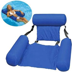 Summer PVC Inflatable Foldable Floating Row Swimming Pool Water Hammock Air Mattresses Bed Beach Water Sports Lounger Chair