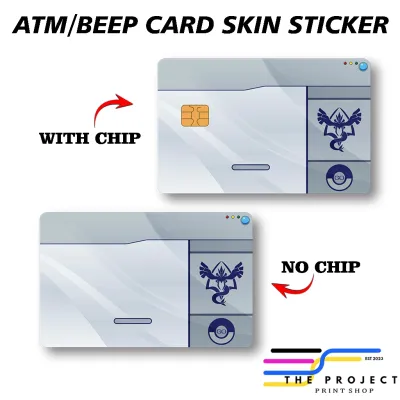 ATM/Beep Card Skin Stickers POKEMON Edition. High Quality Vinyl Sticker