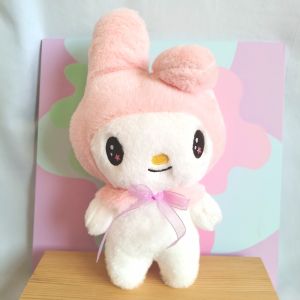 25cm Sanrio Kuromi Plush Toy My Melody Stuffed Doll Kawaii Anime Character Birthday Gift for Kid Girls Sleeping Doll
