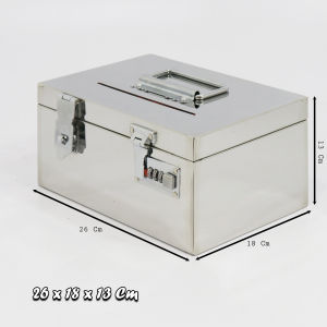 กล่องเก็บเงิน กล่องบริจาค กล่องแสดงความคิดเห็น กล่องใส่เงิน กล่องใส่จดหมาย เก็บสมบัติ Tip Box ตู้บริจาค ที่เก็บเงินสแตนเลสแท้เงางาม สวย แข็งแรงทน