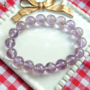 Premium Grade Rare Natural Yellow Soil Amethyst Bracelet