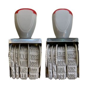 Rubber Line Dater Spanish Date French Date Rubber Date Office for Scrapbooking Packaging